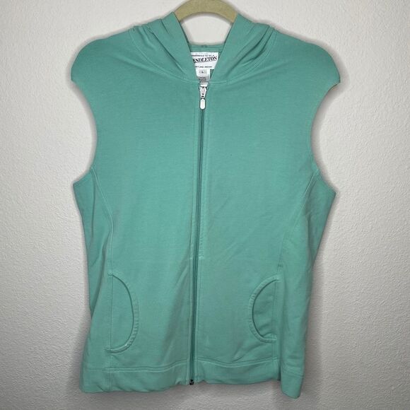 Pendleton Sleeveless Zip Hoody Sweat Jacket - Picture 7 of 7